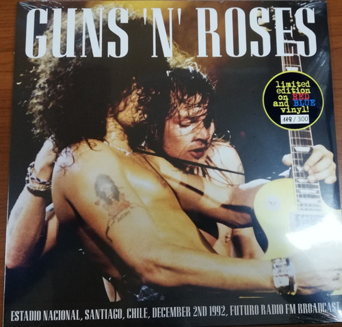 Vinilo Guns N Roses Chile 1992 Vinilo Color Edición Especial