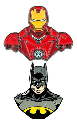 Pin De Iron Man Y Batman - Avengers - Dc Comics 