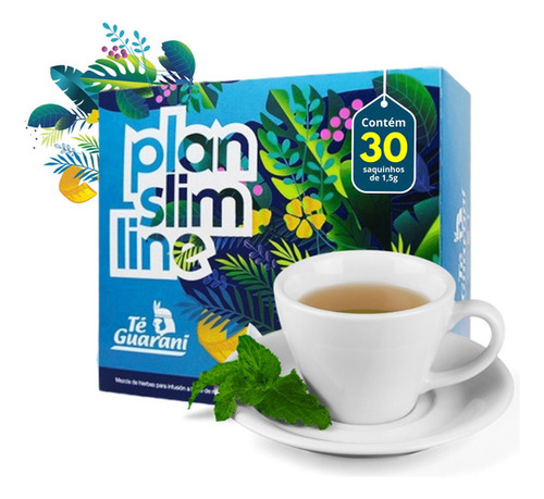 Suplemento Em Chá Plan Slim Line 30 Dias Caixa 30 Sachês