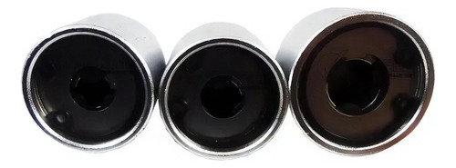 Conjunto De Soquetes Para Barra Roscada Com 03 Peças Makita Cor Prata