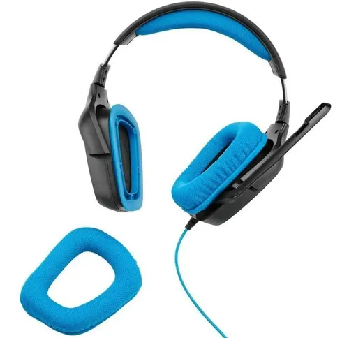 Headset Gamer Logitech G432 Preto e Azul | Parcelamento sem juros