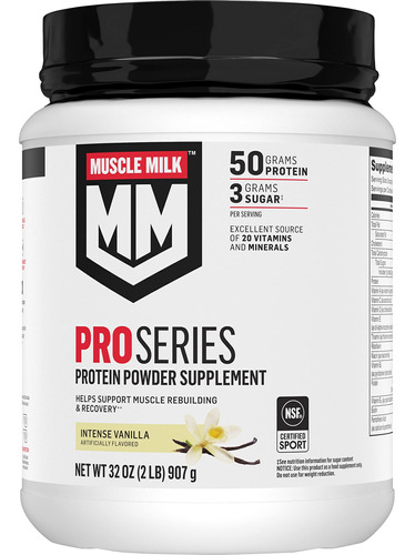 Muscle Milk Suplemento De Protena En Polvo Pro Series, Vaini