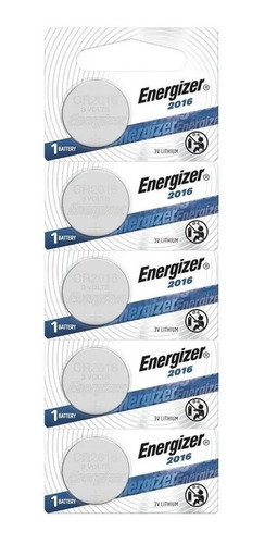 Pilas Boton Cr2016 Energizer Litio 2016 X 100 Unidades