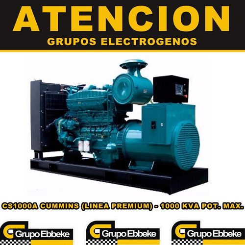 Nuevo Cummins Cs1000a Grupo Electrogeno Abierto 1000 Kva