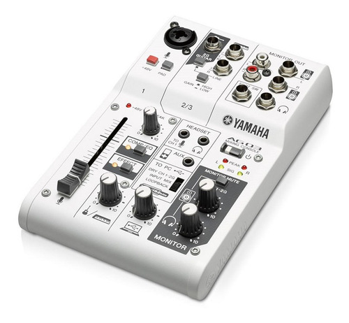 Mesa De Som Yamaha Ag03 Analógico E Interface Usb