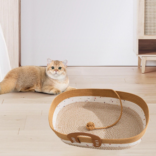 Cesta De Gato Tejido De Cuerda Cesta De Gato Accesorios Para