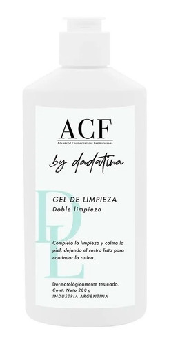 Acf By Dadatina Gel De Limpieza Facial Rutina X 200ml Local