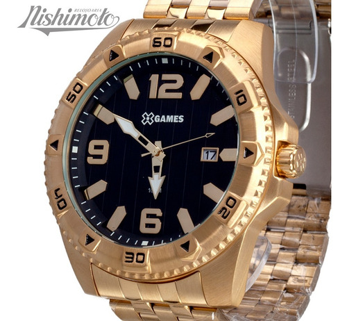 Relógio X-games Masculino Xmgs1025 P2kx Dourado Oferta