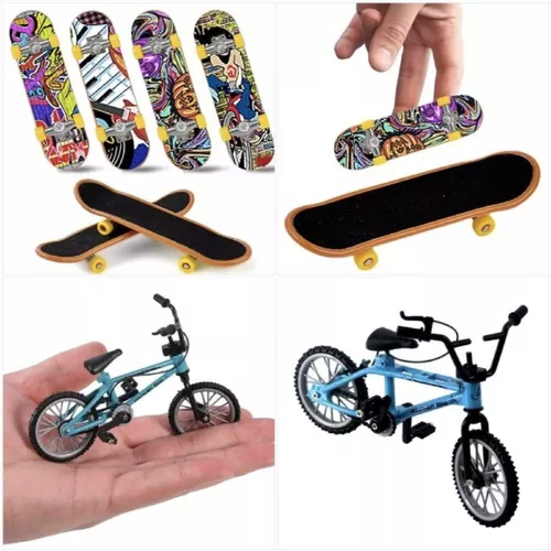 Hohopeti 1 Conjunto Bicicleta De Dedo Bicicletas De Dedo Enfeite Brinquedo  Bicicleta De Mesa Jogo De Bicicleta Mini Skates Parque De Skate Esportes