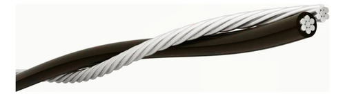 Fio Cabo Aluminio Para Poste Duplex 16mm 400 Metros Nn Cobertura Preto E Nu