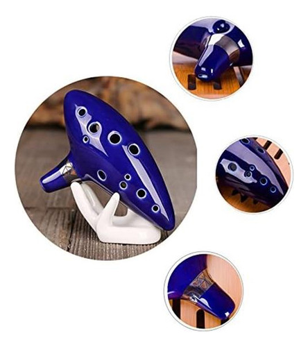 Aovoa 12 Hoyos Ocarina Para Legend Of Zelda Con 2 Libros De