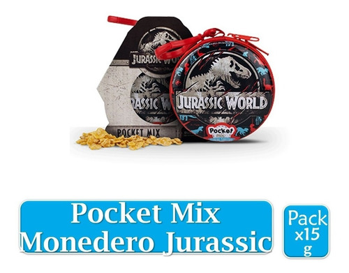 Pocket Mix Monedero Jurassic 15g - Unidad a $12126