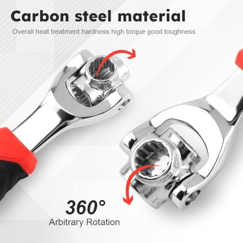Llave De Tubo Universal 52 En 1, Herramienta De Llave Multif