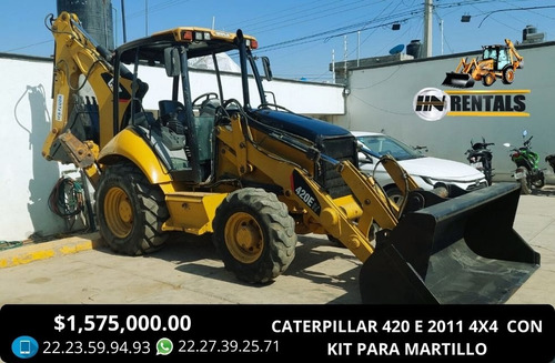 Retroexcavadora Caterpillar 420 E 4x4 Con Kit