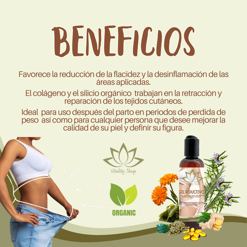 Gel Reductivo Quemagrasa Reafirmante Anticelulitis Café Verd Gel Reductor Reafirmante