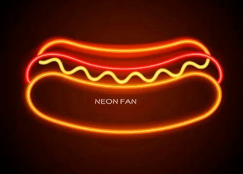 Cartel Porción De Pizza Neon Led Acrilico Transparente