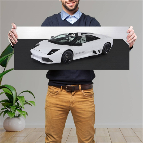 Cuadro 30x80cm Auto 2008 Lamborghini Murcielago 200