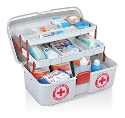 Comprar Maleta Caixa Primeiros Socorros De Medicamentos C/2 Bandejas no Mercado Livre