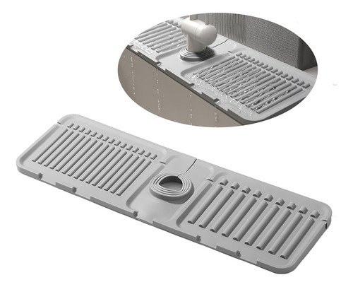 2 En 1 Alfombrilla De Silicona Absorbente Tapete Fregaderone