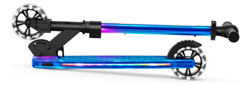 Patinete Ligero Para Niños Con Luces Led Y Manillar Ajustabl