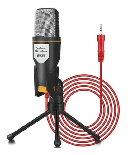 Microfono Para Pc Condensador Y Tripode Plug 3,5mm Caseros