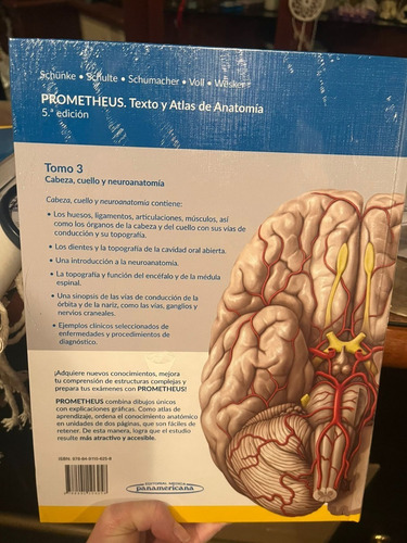 Prometheus. Texto Y Atlas De Anatomia, 5° Ed, 3 Tomos, Nuevo