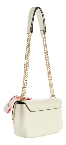 Bolsa Guess Factory Eg954621-mil Acabado de los herrajes Níquel Color Beige Correa de hombro Beige Diseño de la tela Lisa