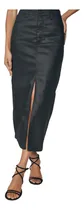 Comprar Saia Sarja Resinada Fenda Frontal Colcci