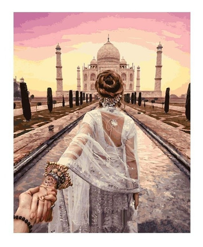 Taj Mahal / Pintura Por Números / Incluye Marco
