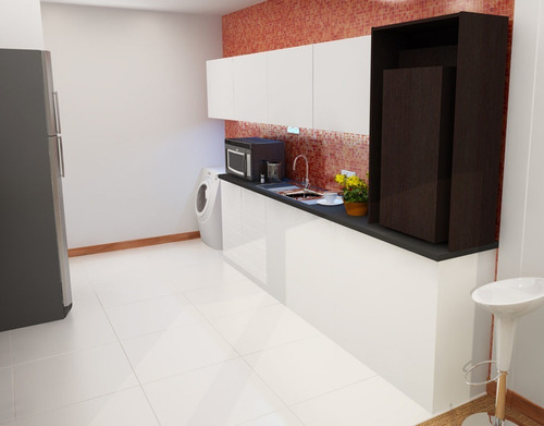 Imagen 3 de 4 de Barra Cocina Plegable Desayunadores Escritorio Flotante+
