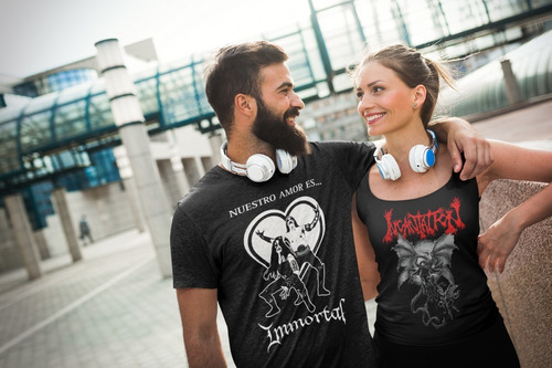 Camiseta Rock Metal Immortal Parodia N1