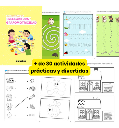 Cuadernillo De Preescritura Y Grafomotricidad Imprimible