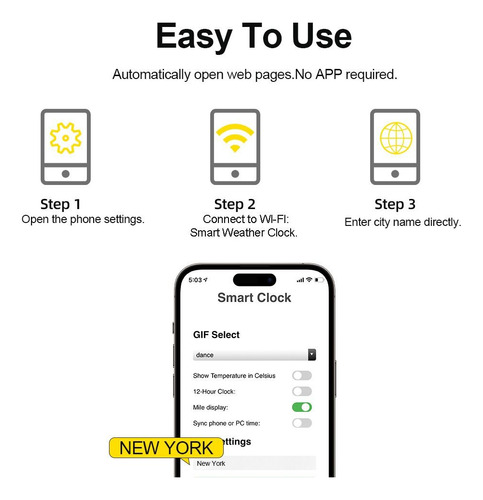 Estação De Previsão Do Tempo Para Carregamento Usb Smart Clo