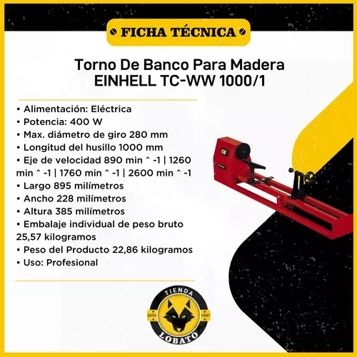 TORNO DE MADERA TC-WW 1000 EINHELL