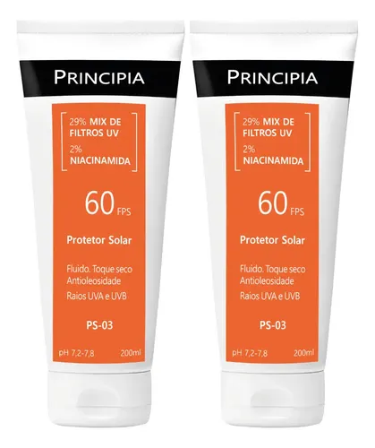 Principia Kit 2 Protetor Solar Corporal Ps-03 FPS60