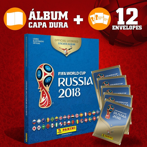 Álbum Da Copa Do Mundo Rússia 2018 Capa Dura + 60 Figurinhas