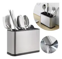 Comprar Porta-talher Escorredor Inox 4 Divisórias Pia Cozinha