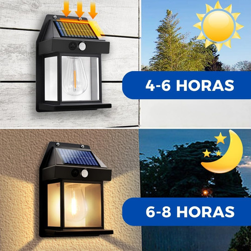 Luminária Energia Solar Andarela Com Sensor De Presença Led