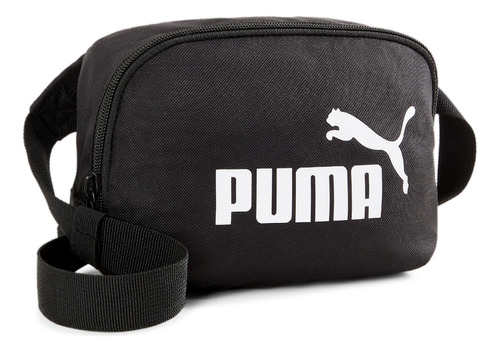 Cangurera Negra Puma Phase Waist Bag Color Negro Diseño de la tela Liso