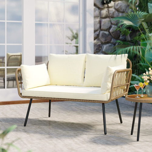 Yitahome Love Seat - Sofá De Mimbre Para Todo Tipo De Clim.