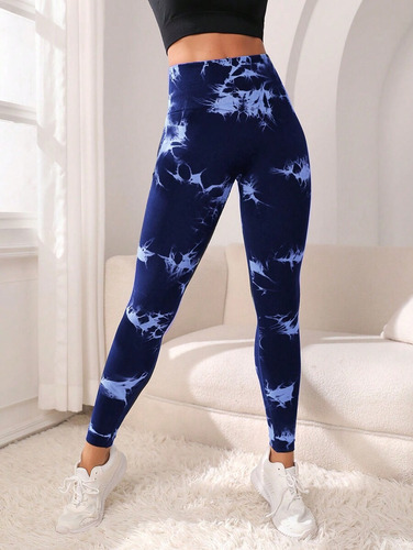 10 Legging Gym Deportivo Tie Dye Dama Levantapompa