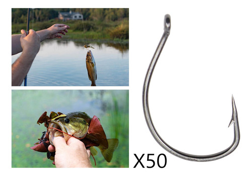50 Uds. De Anzuelos De Pesca, Anzuelos Longitud 28mm