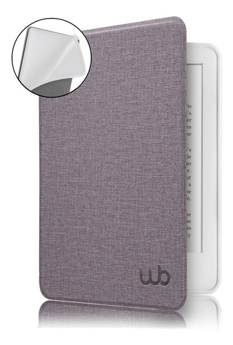 Capa Kindle 10ªgeração Wb® Auto Hibernação Cor Tecido Lilás