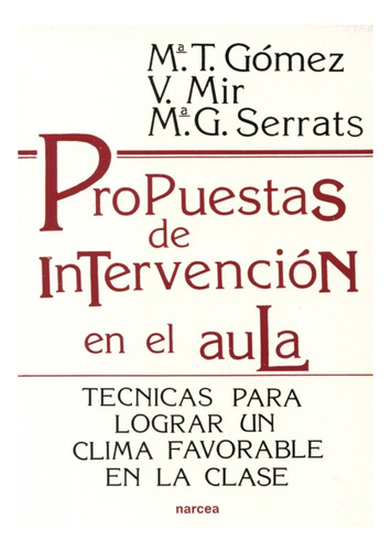 Propuestas Intervencion Aula