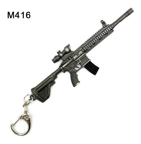 M416 Armas Shooting Modelo Metal Llavero Llavero Batalla 