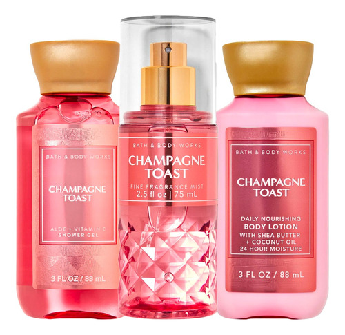 Champagne Toast Bath & Body Works Kit De Regalo Mini 2