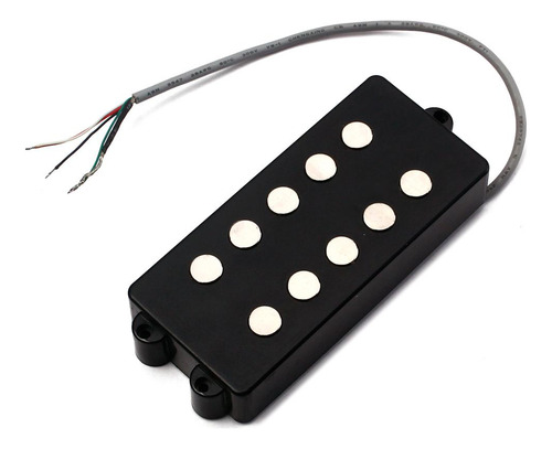 5 Cuerdas Double Coil Pickup Guitar Pickup Bridge Negro
