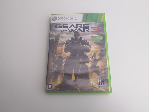 Gears Of War 3 Xbox Box 360 Mídia Física Original 