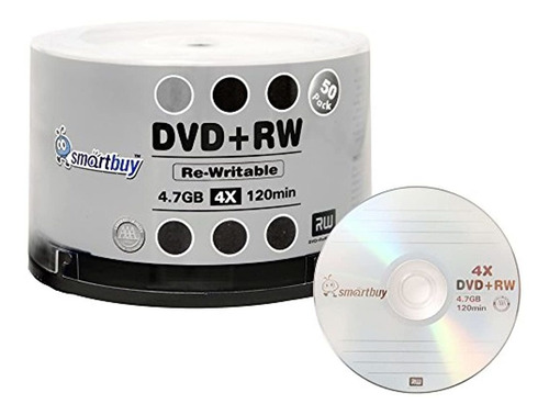 Dvd Rw 4 X 4,7 Gb, 120 Minutos Logotipo Regrabable Dvd