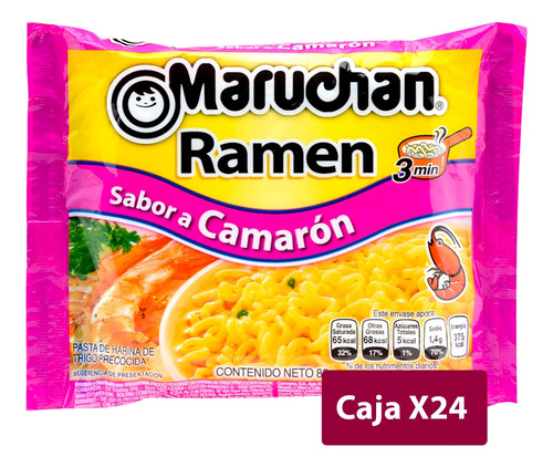 Maruchan Ramen Camarón 24 Unidades